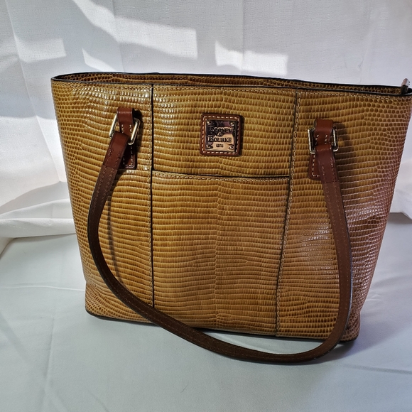 Dooney & Bourke Handbags - Dooney & Bourke Lexington Python Embossed Shopper